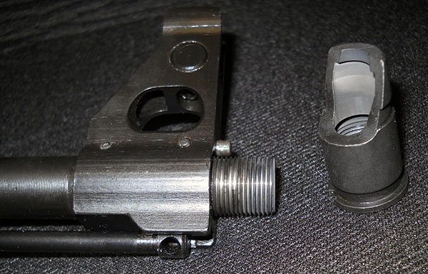 detail, m70 muzzle brake removed